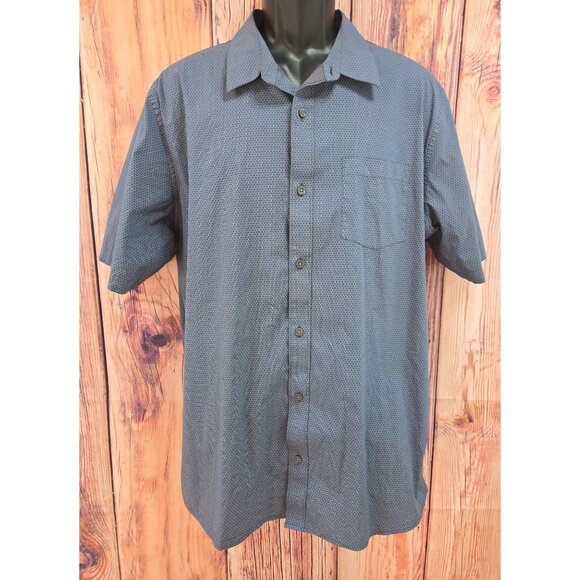 Travis Mathew Mens XL Blue Short Sleeve Button-Down Shirt - Picture 1 of 7